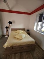 Posteľ alebo postele v izbe v ubytovaní Studio meublé et équipé avec jardin et terrasse privée