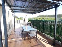 Balkón alebo terasa v ubytovaní Chalet de diseño moderno en Sanxenxo