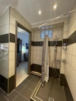 A bathroom at Koumaros Aparthotel