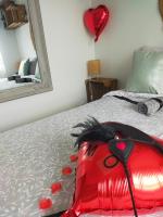 Łóżko lub łóżka w pokoju w obiekcie La loveroom de l'Artois