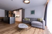 A kitchen or kitchenette at DAS MORITZ- Fine Living Apartments
