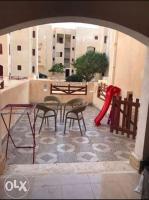 Balkón nebo terasa v ubytování شاليه مكيف بقريه الأندلسيه