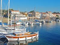 a group of boats are docked in a harbor at Apartment La Caterina-1 by Interhome in Saint-Cyr-sur-Mer