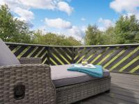 Balkón nebo terasa v ubytování Holiday Home Hagbard - 2-6km from the sea by Interhome
