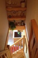 an overhead view of a tiny house with a staircase at Apartment Village des Oursons Chalet A4 by Interhome in Chamonix