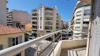 a view from the balcony of a building at New two bedroom apartment with AC by the sea in Nice
