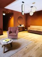 Χώρος καθιστικού στο Agriturismo Podere Cavaga Lago d'Iseo Agribio Winery