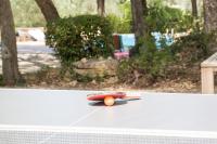 a ping pong racket sitting on top of a table at Domaine du Paradis des Oiseaux in Mougins
