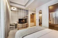 Posteľ alebo postele v izbe v ubytovaní Pefki Deluxe Residences