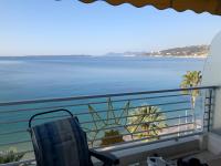 a view of the ocean from a balcony at Soleil 2023 in Antibes