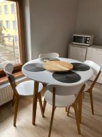 Kuchyňa alebo kuchynka v ubytovaní Apartament w Parku Planty