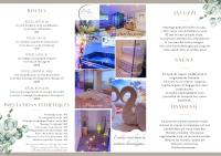 a collage of photos of a hotel flyer at BIOTY CHILL &amp; SPA in Le Blanc-Mesnil
