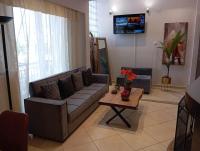 Posezení v ubytování The Genius apartment 3 rooms, Α floor 3 υπνοδωμάτια, A όροφος