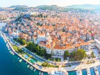 an aerial view of the city of dubrovnik at Villa Lucia in Skradin