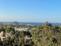 a view of the city from the hill at Villa de standing in Calvi