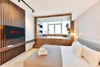 Posteľ alebo postele v izbe v ubytovaní Porto Sea View Apartments