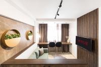 Televízia a/alebo spoločenská miestnosť v ubytovaní Porto Sea View Apartments