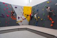 a group of people on a climbing wall at UCPA SPORT STATION HOSTEL PARIS in Paris