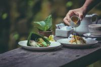 Jídlo v vily nebo okolí