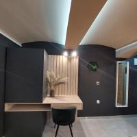 Plán poschodí v ubytovaní HOME in BLACK, designer decorated