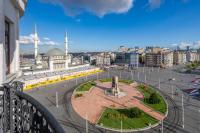 Nespecifikovaný výhled na destinaci Istanbul nebo výhled na město při pohledu z hotelu
