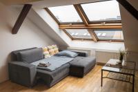 Posezení v ubytování FREE PARKING- Cozy apartment in historical building center Prague