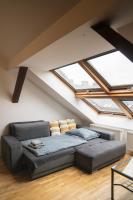 Posezení v ubytování FREE PARKING- Cozy apartment in historical building center Prague
