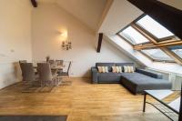Posezení v ubytování FREE PARKING- Cozy apartment in historical building center Prague