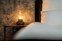 Postel nebo postele na pokoji v ubytování L45 Premium Apartment "IndustriaI" bis zu 5 Personen