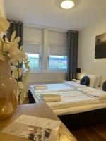 Almnäs Park Hotelにあるベッド