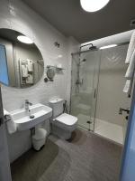 A bathroom at San Luis