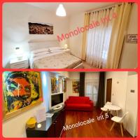 A bed or beds in a room at Nel Sole monolocale