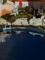 Bazén v ubytování Casa con piscina al lado del mar en Viladesuso nebo v jeho okolí