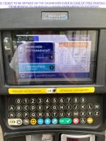 a close up of a parking meter with a cell phone at Le Charles VII in Chinon