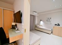 Posteľ alebo postele v izbe v ubytovaní Aphrodite Beach