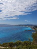 a view of a large body of water at Mont Boron Exclusive Apartment in Villa Belle Époque in Nice