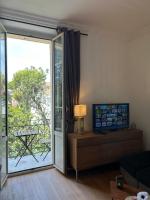 Televízia a/alebo spoločenská miestnosť v ubytovaní Top emplacement centre Cannes