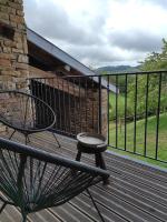Balkon lub taras w obiekcie Maison de famille en Bourgogne proche de Cluny
