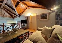 TV a/nebo společenská místnost v ubytování Plethora Arachova Luxury Chalet