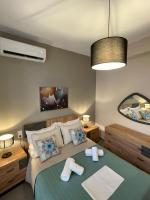 Postel nebo postele na pokoji v ubytování Skiathos home