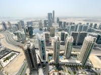 Nespecifikovaný výhled na destinaci Dubaj nebo výhled na město při pohledu z apartmánu