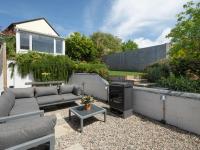 Posezení v ubytování 2 Bed stylish village retreat in Braunton