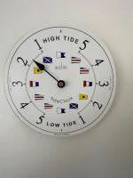 a clock with flags and numbers on a wall at Studio with balcony - 2 min beach and AquaBaule in La Baule