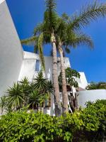 Vonkajšia záhrada v ubytovaní Apartament Malibu Blue