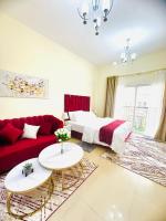 Posezení v ubytování Luxurious living in Jumeirah Village Circle, Dubai