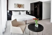 Postel nebo postele na pokoji v ubytování Wellness Hotel Vista