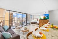 Great Ocean View Condo, Near Beach with Free Parking!にあるシーティングエリア