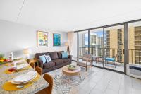 Great Ocean View Condo, Near Beach with Free Parking!にあるシーティングエリア