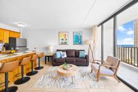Great Ocean View Condo, Near Beach with Free Parking!にあるシーティングエリア
