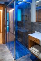 A bathroom at Casa Angelinat